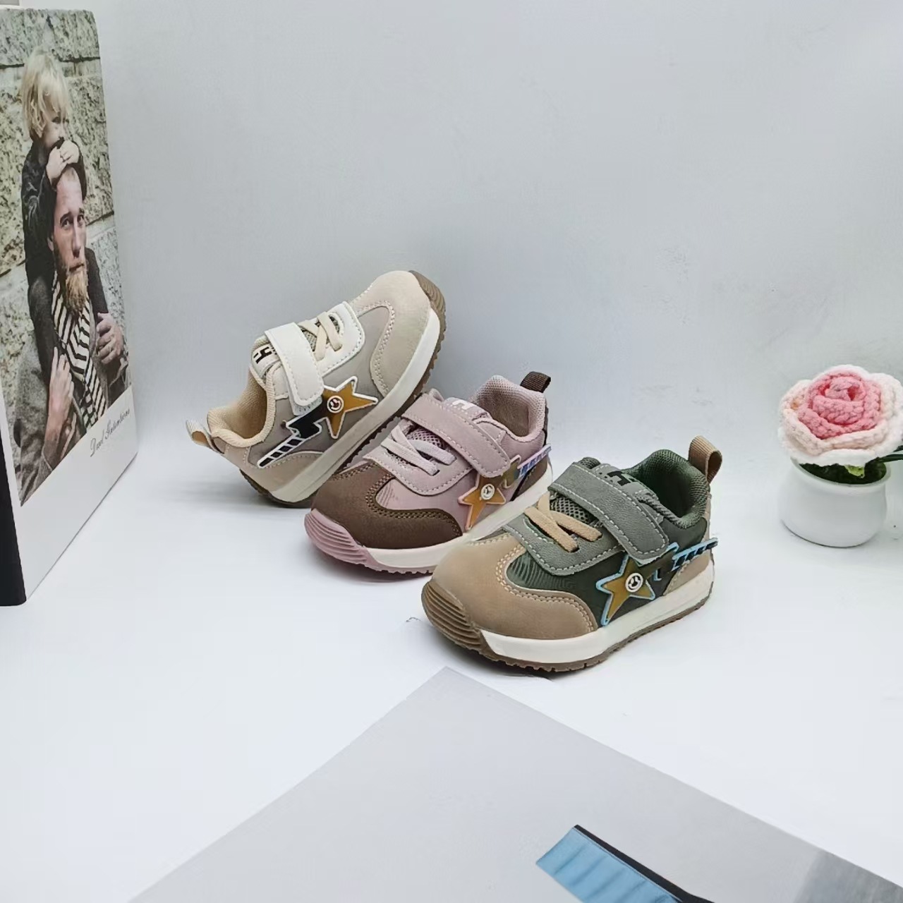 2025 otoño nuevo cuero bebé fondo suave color sólido zapatos para niños bebés y niños Forrest Gump zapatos 16-26 tamaño transpirable tesoro femenino