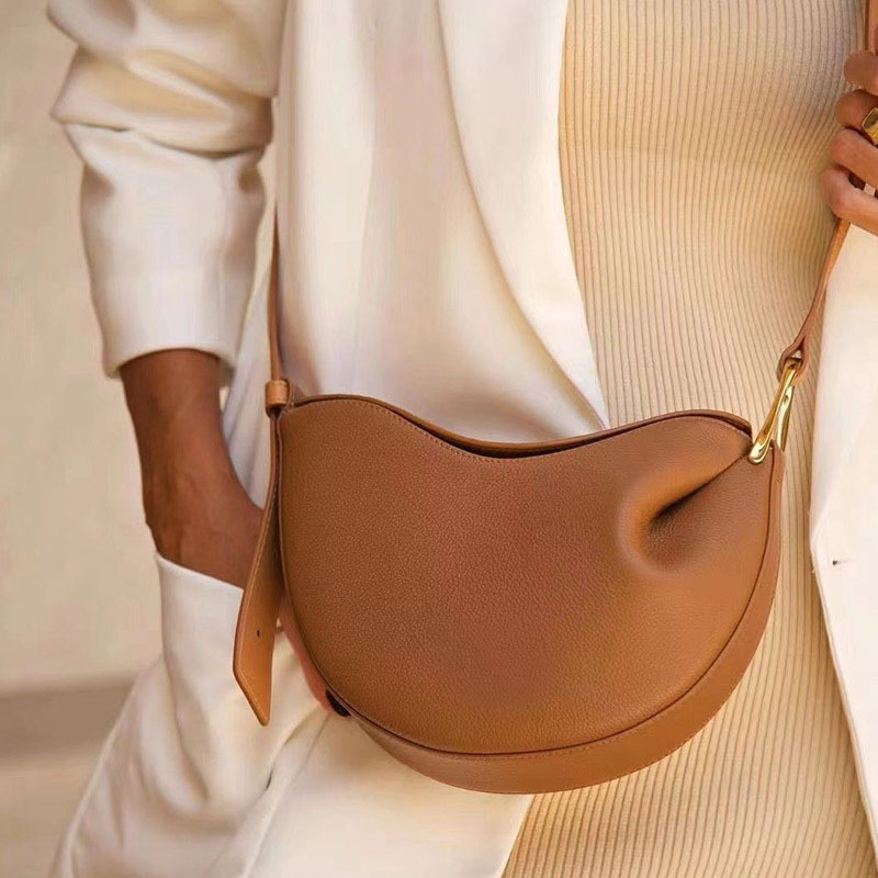 Women's Saddle Dumpling Crossbody Bag, Stylish Shoulder Handbag_voghion.com