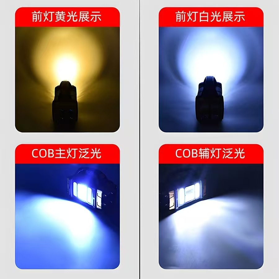 Solar-Powered Strong Light Flashlight Searchlight Portable Ultra-Bright Multifunctional Durable Small Portable Emergency Long-Lasting Outdoor Use