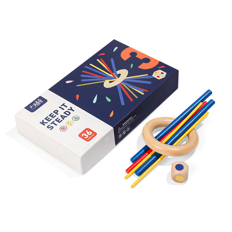 Weiweihu Puzzle Interacción entre padres e hijos Balance Palo de madera Pacerado Bloques de construcción Juego de palillo de madera Escritorio Educación temprana Juguetes de madera