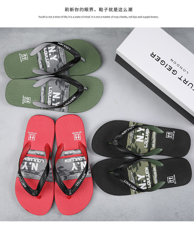 Lu 'an summer flip-flop sandals for men's new trendy outerwear beach anti-slip men's flip-flops Application Scenario