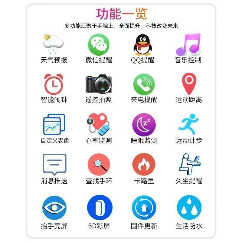智能手表女款多功能防水时尚百搭电子运动手环2025新款初高中学生|undefined