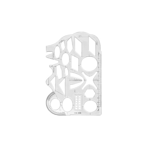 Creative soft math ruler for students, painting, geometry drawing, transparent ruler, multi-functional, bendable straight ruler