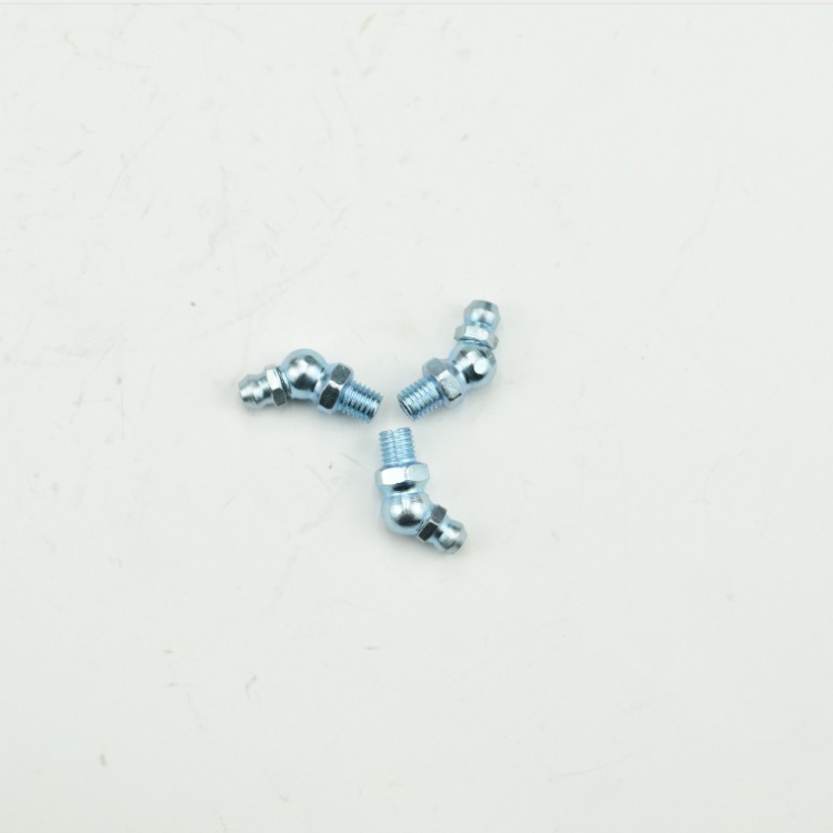 Boquilla de grasa m6m8m10 estándar nacional de 45 grados de hierro curvado boquilla de aceite de la pistola de grasa boquilla de hierro galvanizado