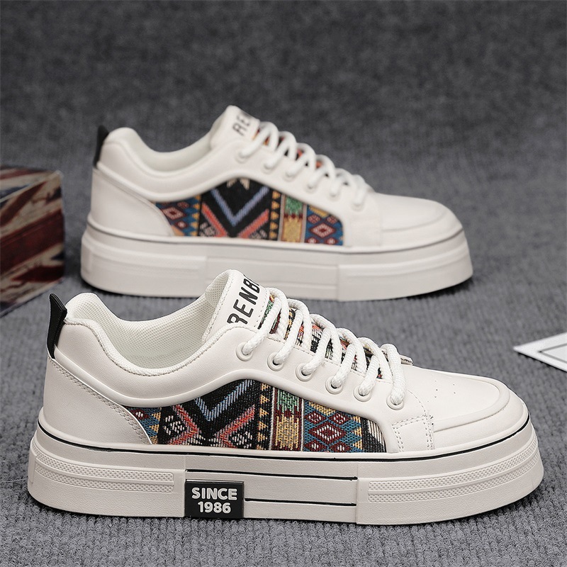 Zapatos de hombre de primavera y verano 25 nuevas tendencias simples y de moda, zapatillas de deporte casuales de todo fósforo de cuatro estaciones, zapatillas de deporte cómodas sin cordones