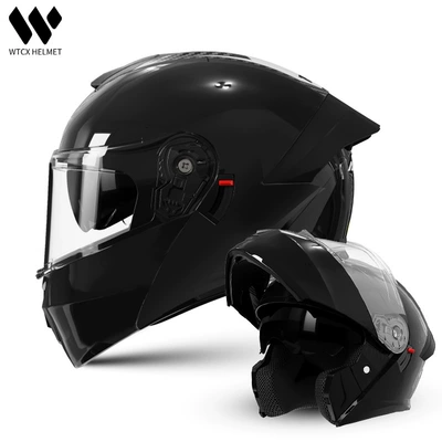 Motosiklet kaskı (dəbilqə) — and Motorcycle Safety Helmet - glossy-black-one-size-fits-all-54-61cm