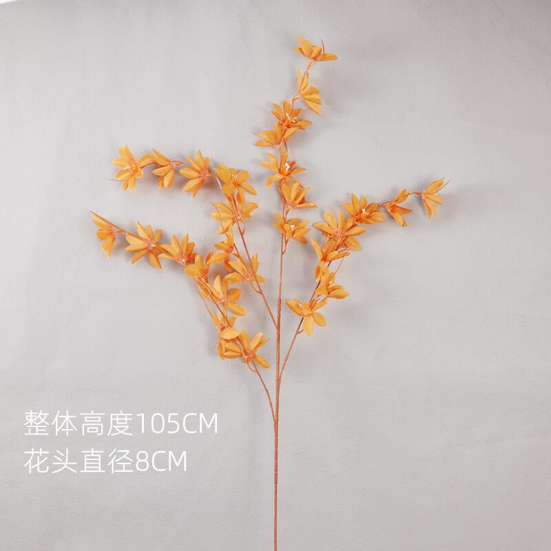 Ruyi lirio flor artificial alta rama champán boda flor boda salón decoración techo flor seda flor falsa Flor al por mayor