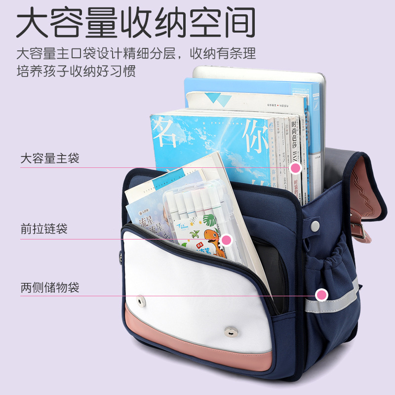 Peces naturales 2023 verano nuevo estilo ins mochila horizontal Grado 1 A Grado 6 niños y niñas protección de la columna vertebral reducción de la carga