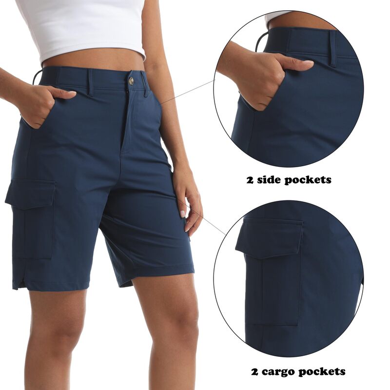 Women's Lightweight Hiking Shorts with Pockets, Quick-Dry Cargo Shorts for Casual Golf, Travel, and Sports