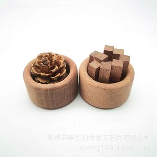 Black walnut small firewood pine cone scented wood household essential oil wooden ornaments beech fragrance diffuser fragrant wood