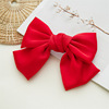 Cloth, hairgrip with bow, hairpin, hair accessory, Japanese and Korean