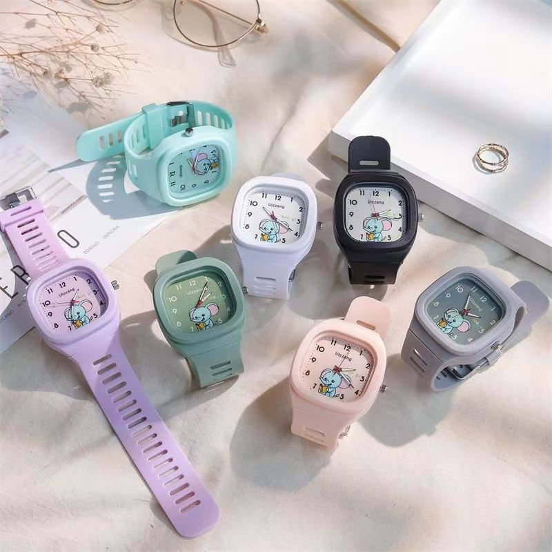 Ins Watches for Women, Suitable for Middle and High School Students, Children's Glow-In-The-Dark Cartoon Watches, High-Value Watches Wholesale, Children's Watches
