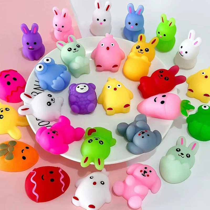 Слизь, раскрашенная кролик, игрушка, Amazon, антистресс