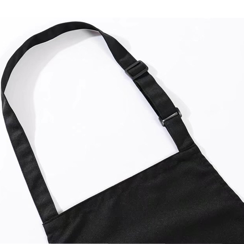 Tarjeta de hilo de algodón impermeable hebilla ajustable hogar impermeable publicidad delantal espesado trabajo camarero delantal en stock