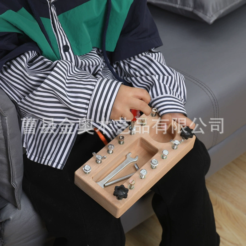 Набор деревянных игрушек-головоломок для раннего развития детей по методике Монтессори, с винтами и гайками, для обучения и развития, от Amazon (для трансграничной торговли)