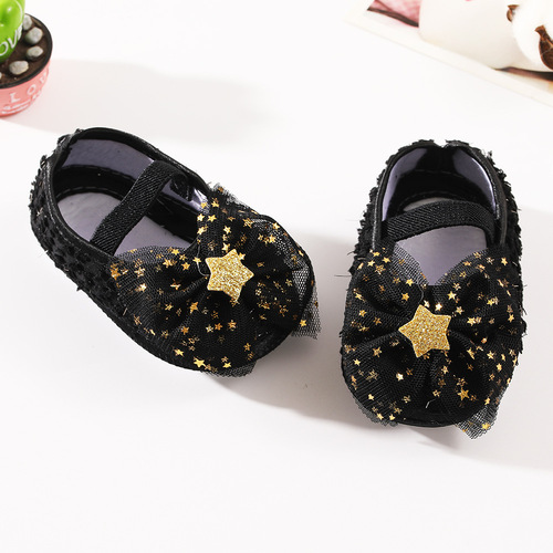 New baby shoes headband set European and American cute bow princess shoes 0-3-6-9-12 months baby shoes