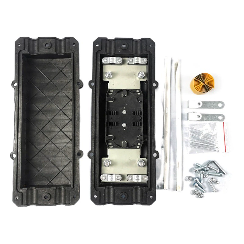 Производитель поставляет 12-жильный оптический соединительный короб, комплект для соединения оптоволокна, многофункциональный малый соединительный короб типа D, клеммную коробку, герметичный.