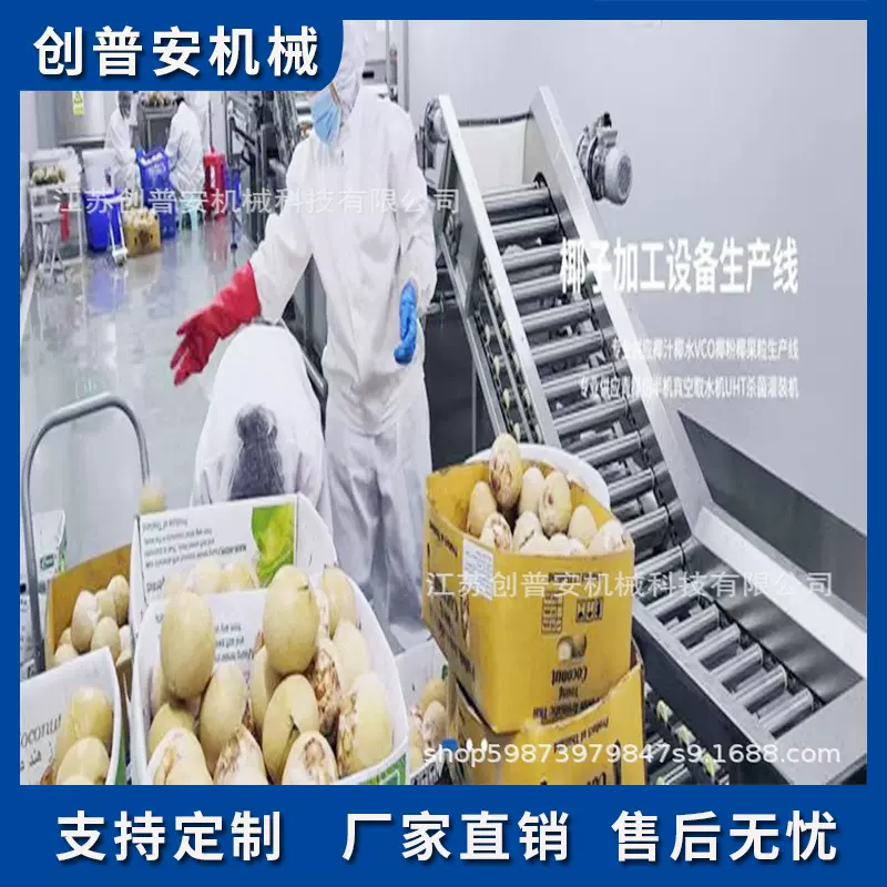 全自动厚椰乳椰奶椰汁饮料加工生产线