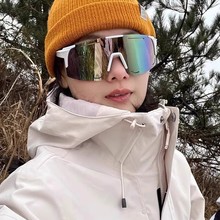 雪地墨镜女户外滑雪登山护目镜运动骑行防风防紫外线太阳镜男冬季