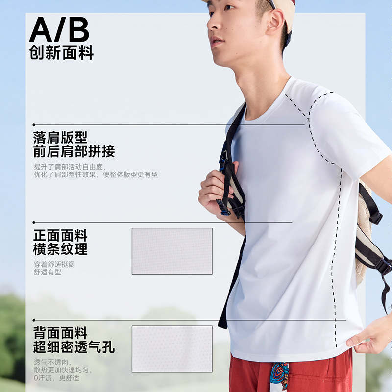 Men's Quick-Drying Short-Sleeved T-Shirt, Men's Summer Trendy New Round-Neck Short-Sleeved T-Shirt, Casual and Versatile Bottoming Shirt Top Men's Quick-Drying Short-Sleeved T-Shirt, Men's Summer Trendy New Round-Neck Short-Sleeved T-Shirt, Casual and Versatile Bottoming Shirt Top