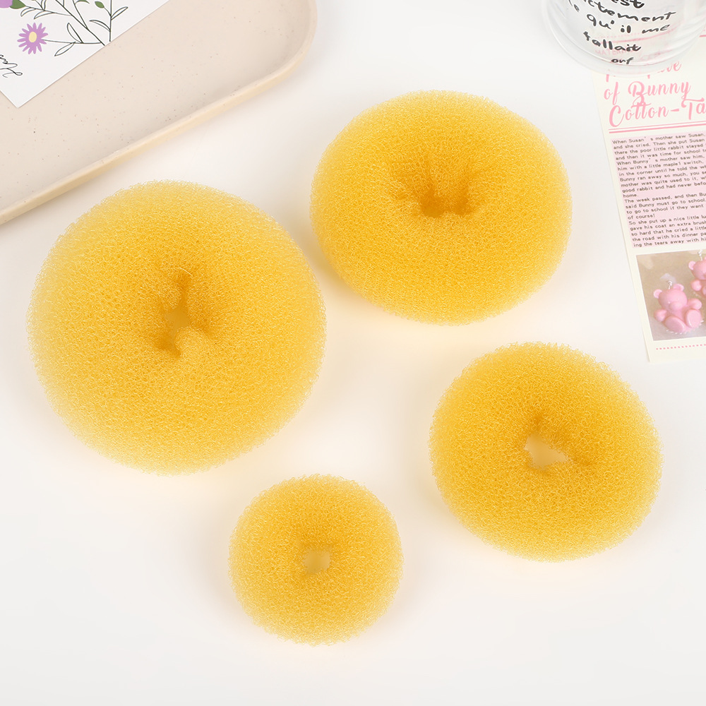 Ball-head doughnut cone para el cabello de chicas coreanas lindas Ball-head cone para el cabello flojo no daña toque de cabello