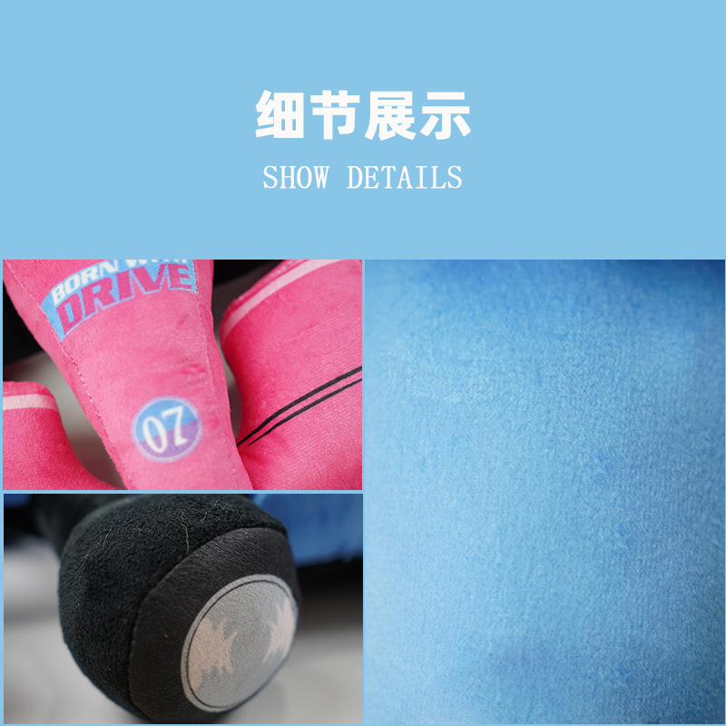 亚马逊同款红蓝F1赛车毛绒玩具跨境新品可爱汽车公仔玩偶现货批发|undefined