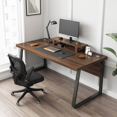 Mesa de escritório simples e moderna e combinação de cadeira