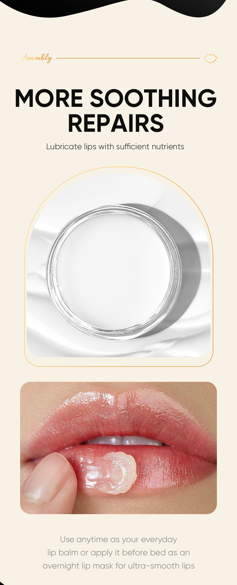 Lippenpfleegset Lippenfilm Lippenpeeling Lippenueleg Lippenfalenverblendung Dräi-Stéck-Set fir Lippenpfleeg_voghion.com