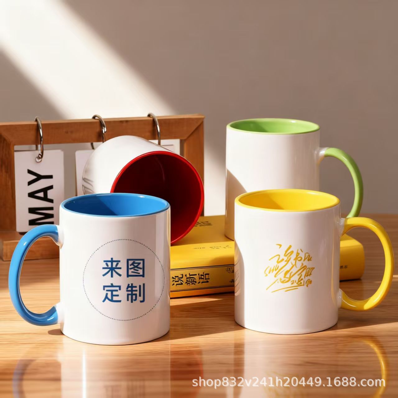 Fabricante de suministro de tazas de cerámica tazas de recubrimiento de color tazas de sublimación de color tazas de transferencia de calor patrón personalizado tazas image 4