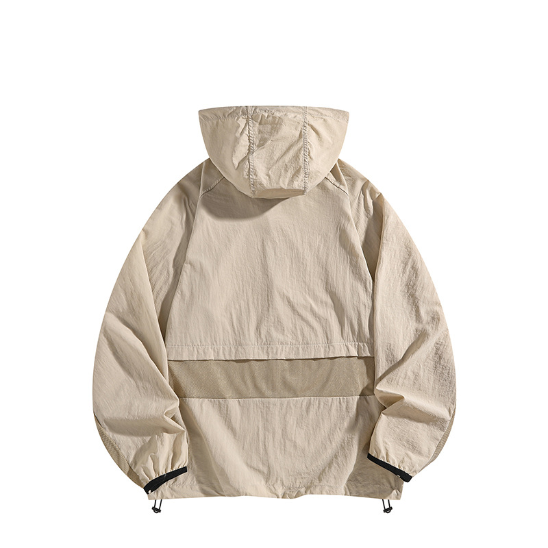 여름 안티 자외선 얇은 통기성 낚시 자켓 UPF50 남성과 여성을위한 야외 아이스 실크 선 스크린 옷