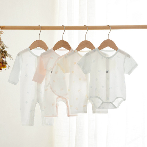 Baby clothes, butterfly clothes, baby summer thin bodysuits, jumpsuits, cotton clothes for newborns