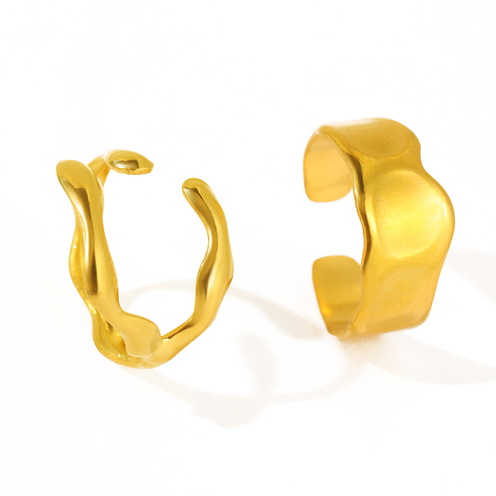 Simple Style Style Wholesale Jewelry Simple Style Solid Color 304 Stainless Steel Stainless Steel Rings