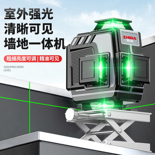 German Outdoor Level Green Light 12-Line Strong Light Thin Line 16-Line High-Precision Fully Automatic Infrared Leveling Instrument