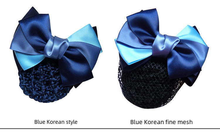 Stewardess Blue Korean Mobile Bank Hospital Nurse Hotel Telecom Professional Net Flower Hairpin Professional Head Flower Wholesale_voghion.com