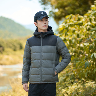 Down jacket men's new cold-proof warm graphene lock temperature outdoor sports leisure 90 white duck down hooded coat women
