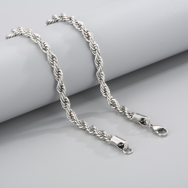 trend fashionable necklace stainless steel with pigtail