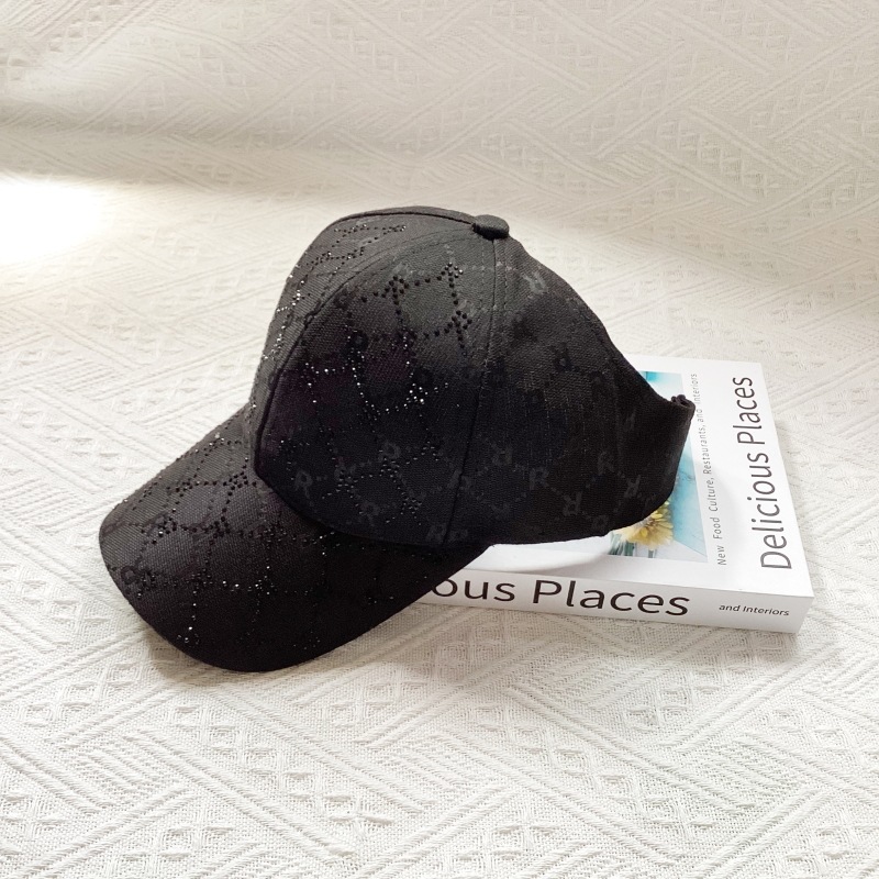 Cappellino da baseball jacquard lettera diamante cappello sole_voghion.com