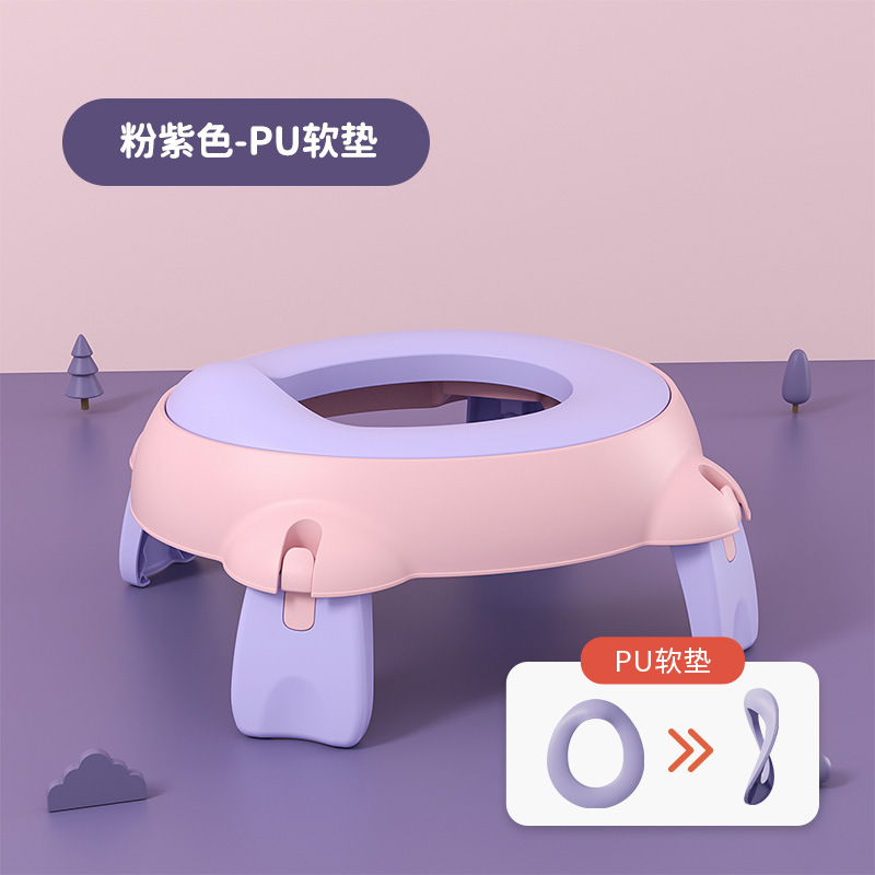 Inodoro plegable portátil para niños inodoro de Emergencia Móvil para bebés macho y hembra orinal al aire libre sin limpieza