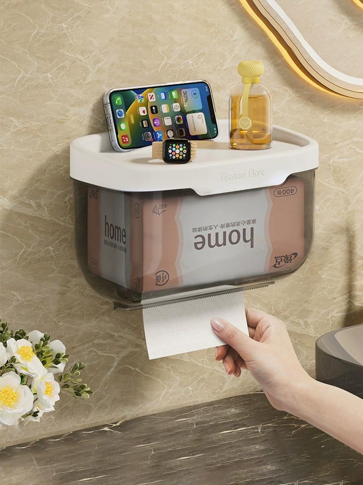 Коробка для туалетных полотенец Настенная коробка без перфорации Водонепроницаемая коробка для туалетной бумаги рулон туалетной бумаги держатель для туалетной бумаги для ванной комнаты