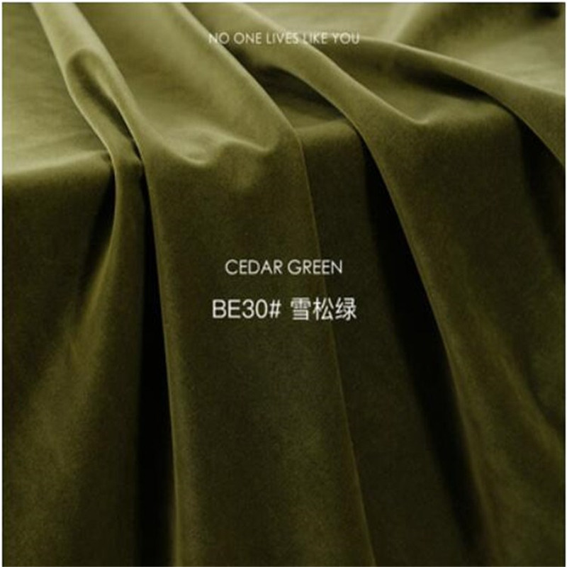 Belgian Black Silk Blackout Velvet Curtains for Bedroom and Living Room, Velvet Fabric Cross-Border Shipping