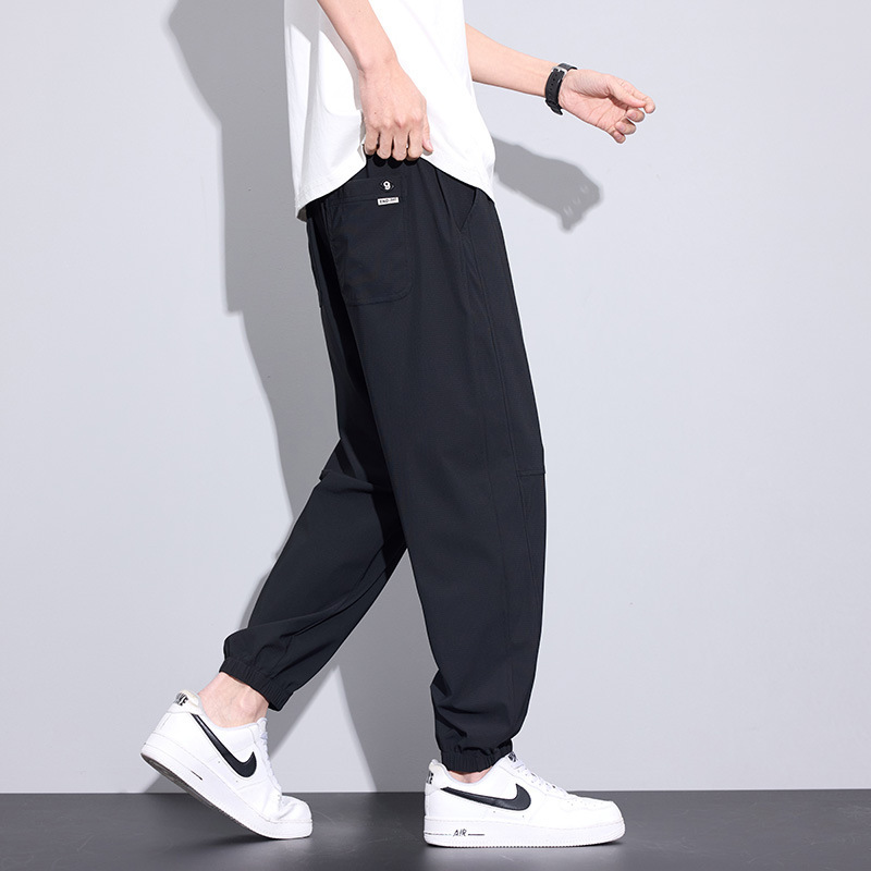 A generation of men's pants summer thin daily basic cool elastic Joker commuter leisure sports pants toe