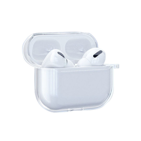For AirPods Bluetooth Apple Headset Protective Cover Transparent High Transparent Soft Shell Pro Earphone Case Protective Shell Soft Adhesive