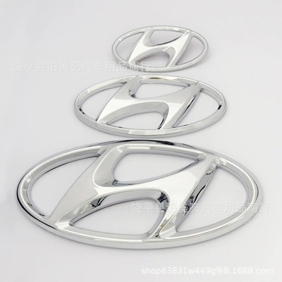 Suitable for Hyundai Sonata Elantra Ix35 Yuedong Lingdong Rena Tucson Langdong Front and Rear Car Logos