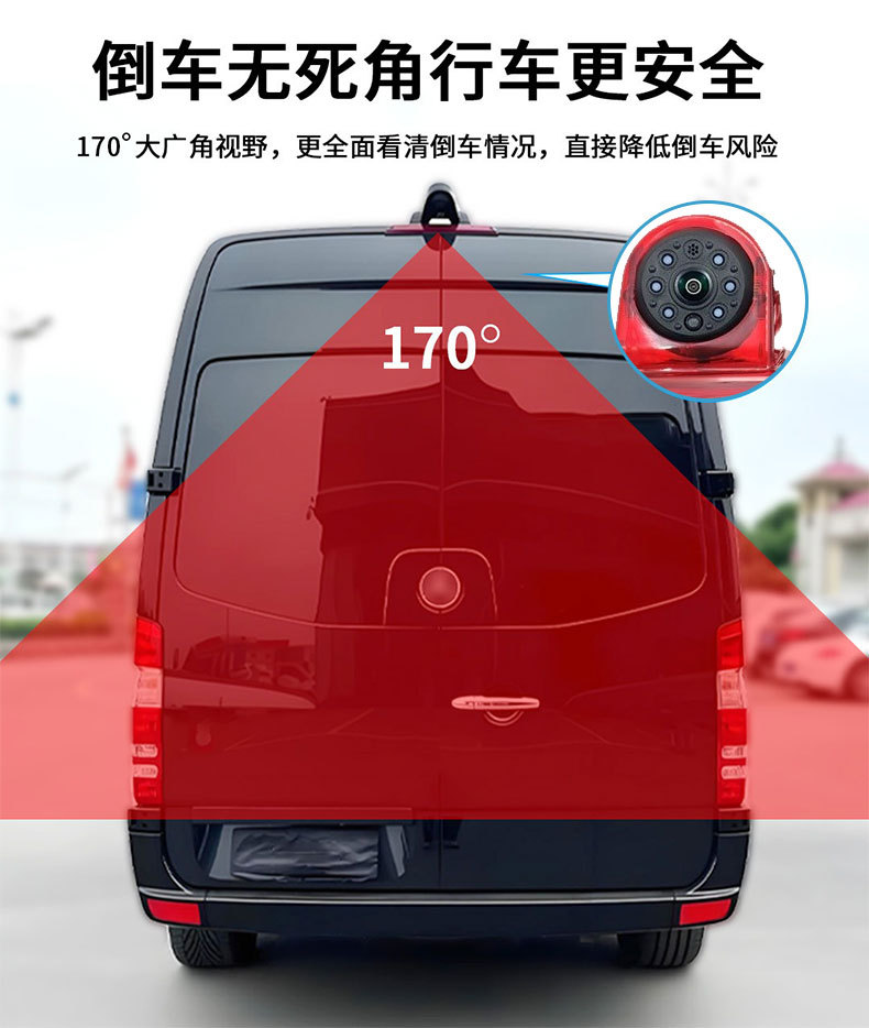 Suitable for Opel Vivaro Renault Trafic High-Mounted Brake Light Reversing Image Rear View High-Definition Car Camera
