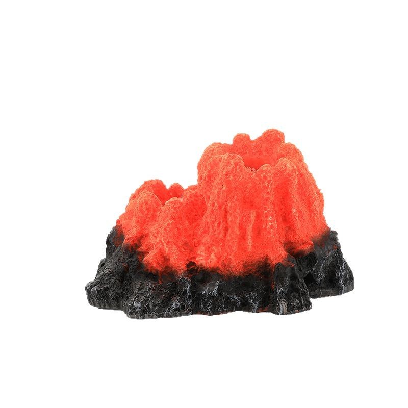 Escenografía de peceras transfronterizas resina acuario volcánico simulación aireación paisaje bomba de aire artesanía en el hogar fábrica de decoración