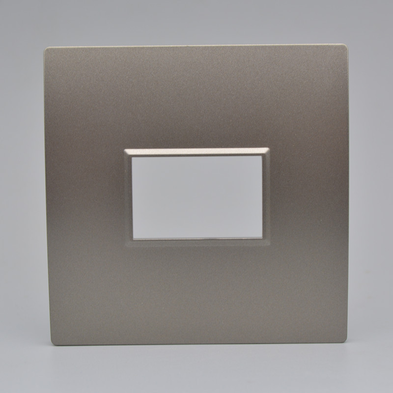 Dark grey 86 A Strong and weak electricity switch socket Wall Dark outfit blank Multi-Media Wall function panel