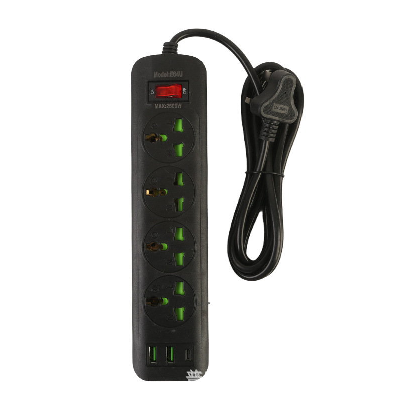 Conector USB transfronterizo estándar británico estándar europeo y estándar americano placa de conexión multifuncional doméstica Yiwu Guangzhou Shenzhen Pingxiang exportación