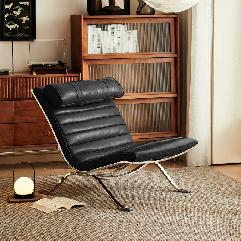 Ari Chair Sofá de diseño retro hierro forjado silla de relajación lujoso simple estilo medieval sillón de acero inoxidable