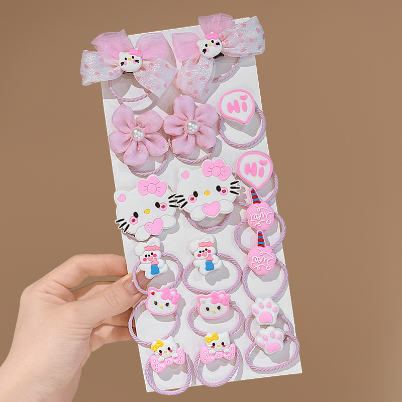 Círculos animados Velcro para niños acabado de cabello roto artefacto femenino lateral cabello roto fruzado clip de cabello no daña cabeza de cabello