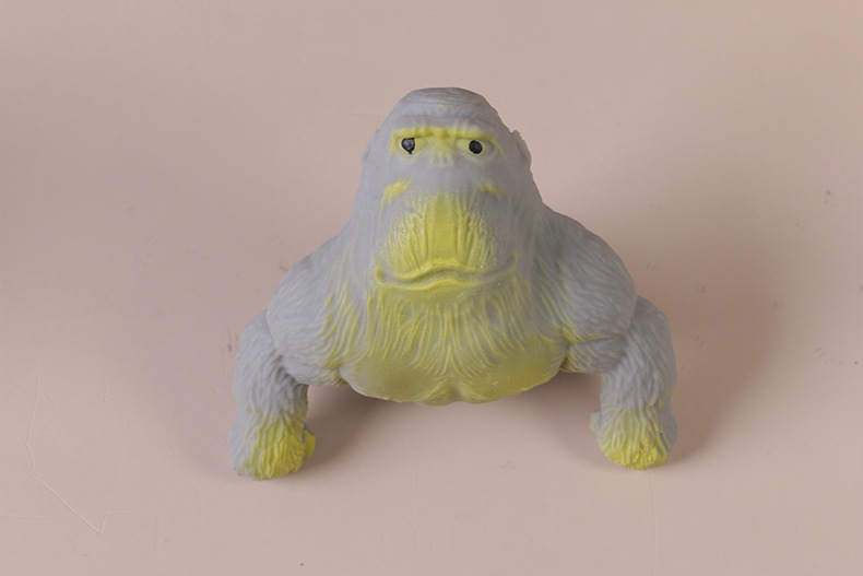 60g Weight Fidget Toys, squishy toy Toys Type TPR Material Orangutan Pattern Cartoon Style, Basic Style Total Huang Decompression Gorilla Toy Big Mouth Donkey Decompression Squeezing Toy Sand Carving Vent Artifact Bobo Chicken Internet-Famous Toys 10